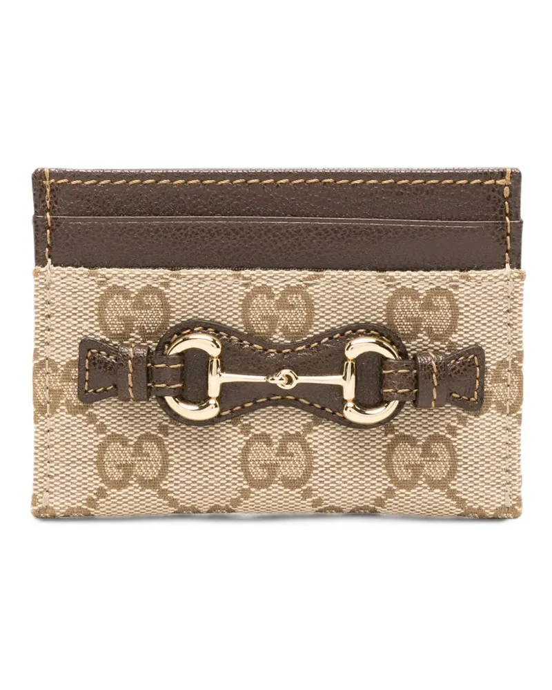 Gucci Horsebit GG Supreme Kartenetui - Nude Nude