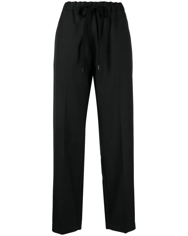 Maison Margiela Cropped-Hose mit Ziernähten - Schwarz Schwarz