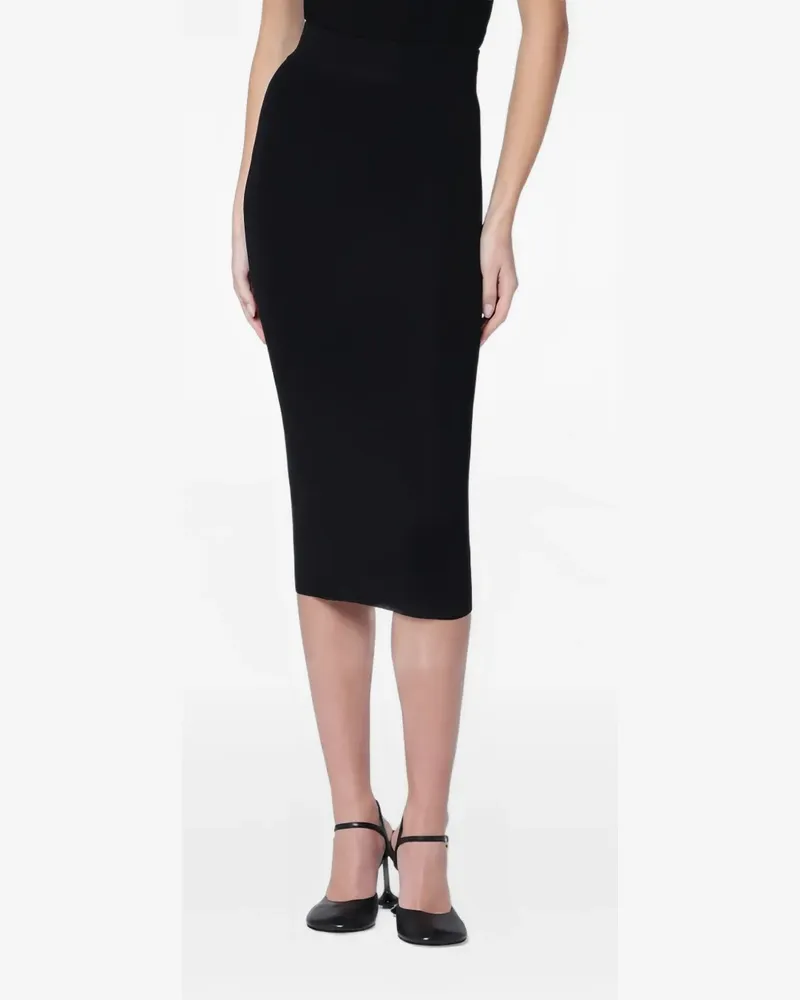 Entire Studios ribbed-knit pencil skirt - Schwarz Schwarz