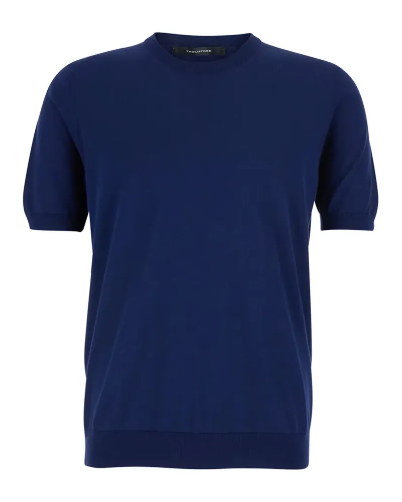 Tagliatore T-Shirt mit Rundhalsausschnitt - Blau Blau