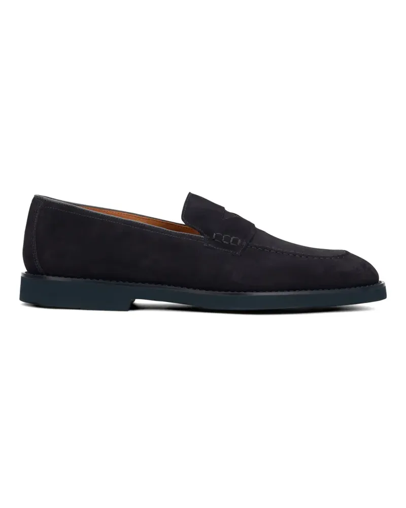 Doucal´s suede penny loafers - Blau Blau