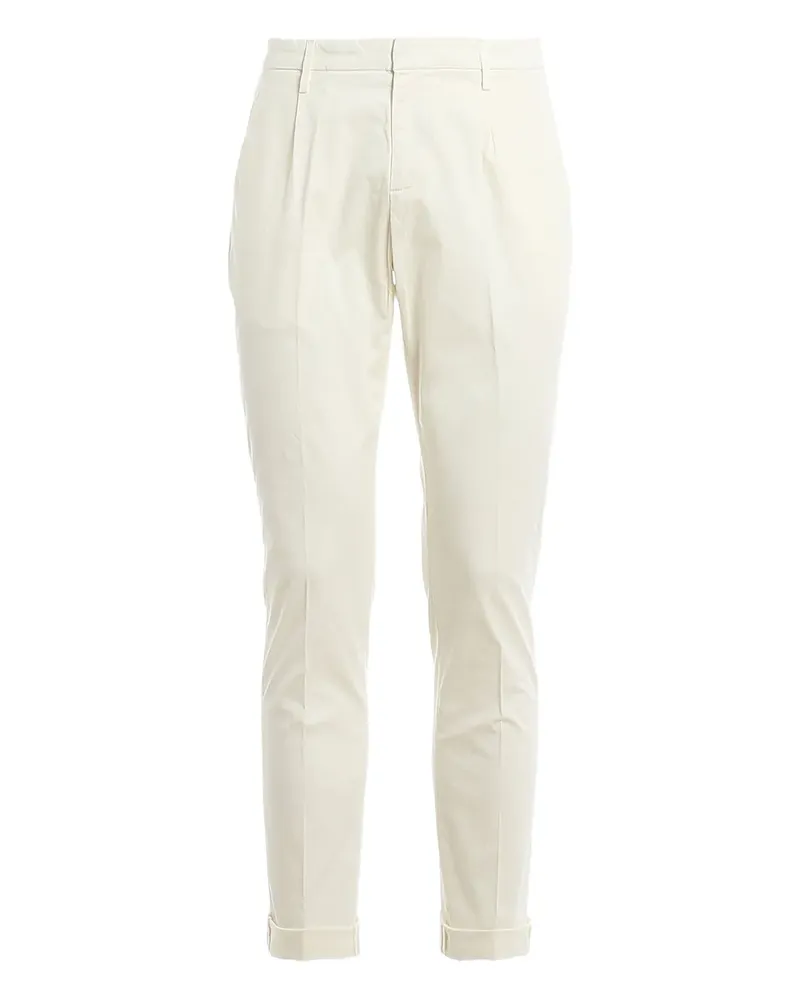 Dondup Hose mit Bundfalten - Weiß Weiß