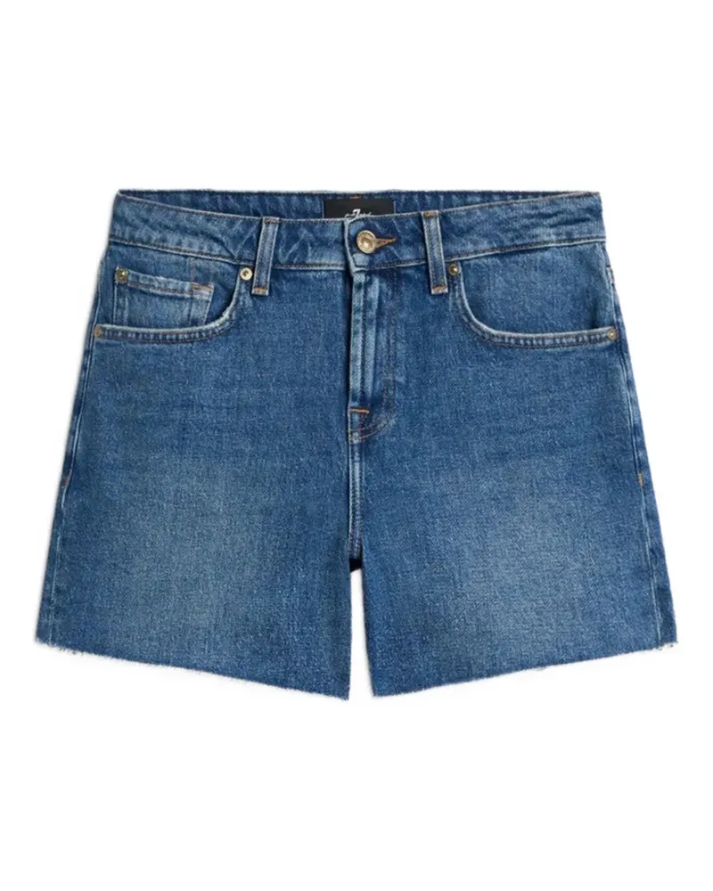 7 for all mankind Monroe frayed shorts - Blau Blau