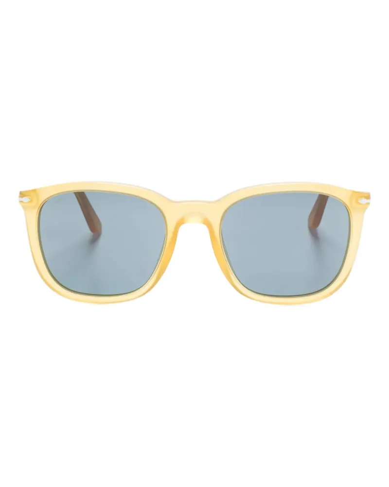 Persol Sonnenbrille mit breitem Gestell - Gelb Gelb