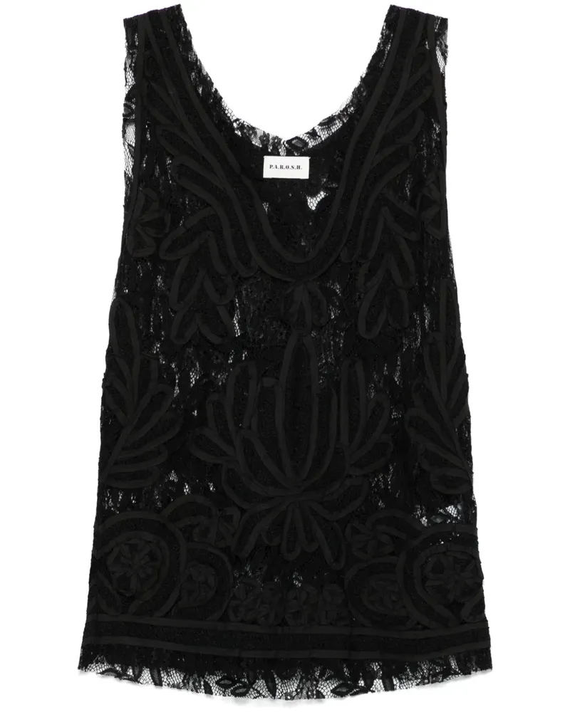 P.A.R.O.S.H. P.A.R.O H. Nixie Weste - Schwarz Schwarz