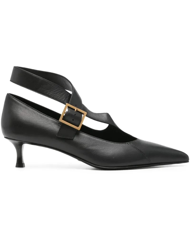 KHAITE Sloan Pumps mit Schnallenriemen 45mm - Schwarz Schwarz