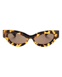 Nanushka Trysta Cat-Eye-Sonnenbrille Braun