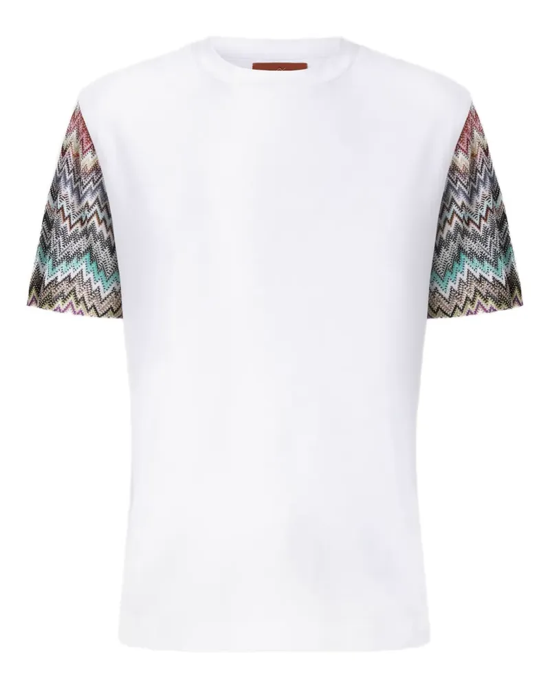 Missoni T-Shirt mit Zickzackmuster - Weiß Weiß