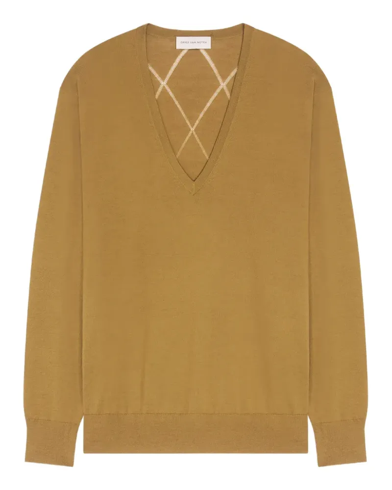Dries van Noten Pullover aus Merinowolle - Braun Braun
