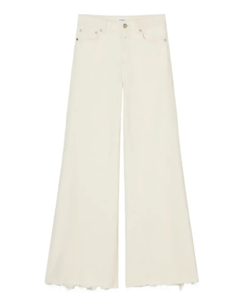 Closed frayed-hem flared denim jeans - Nude Nude