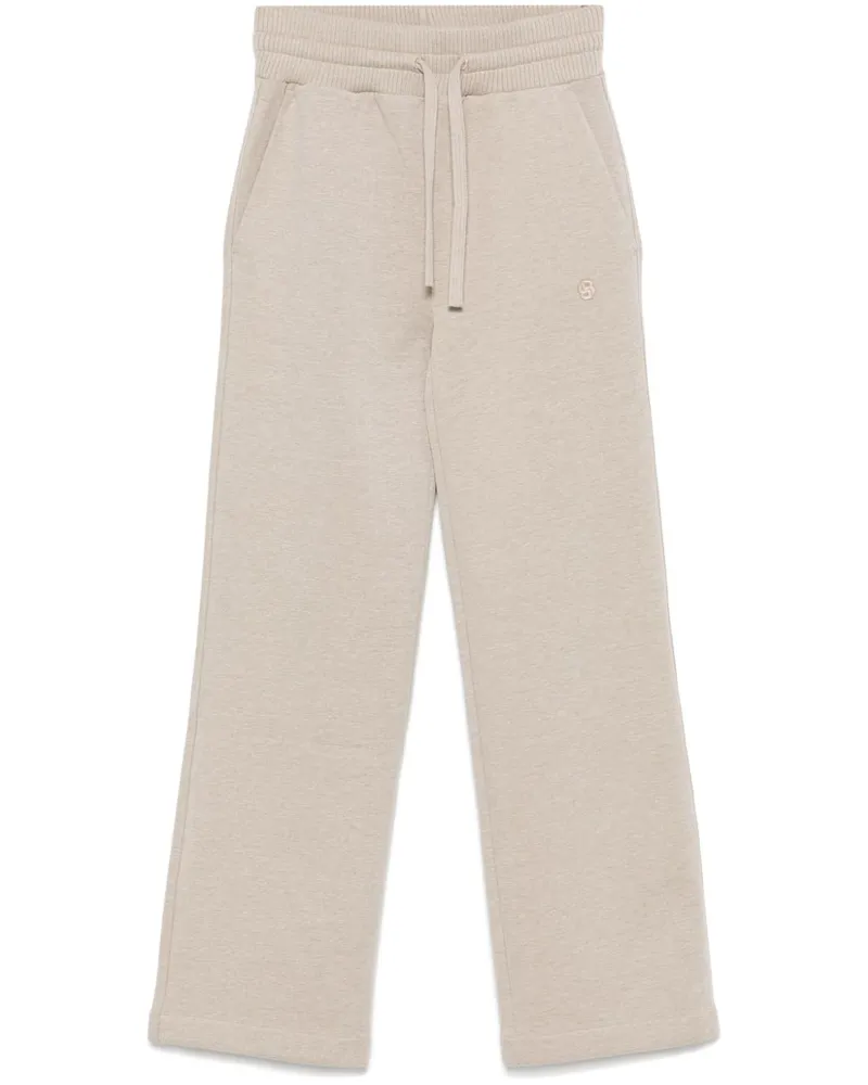 HUGO BOSS Hose mit Double B-Monogramm - Nude Nude