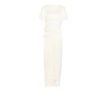 Maxikleid mit Schleifenverschluss - Nude