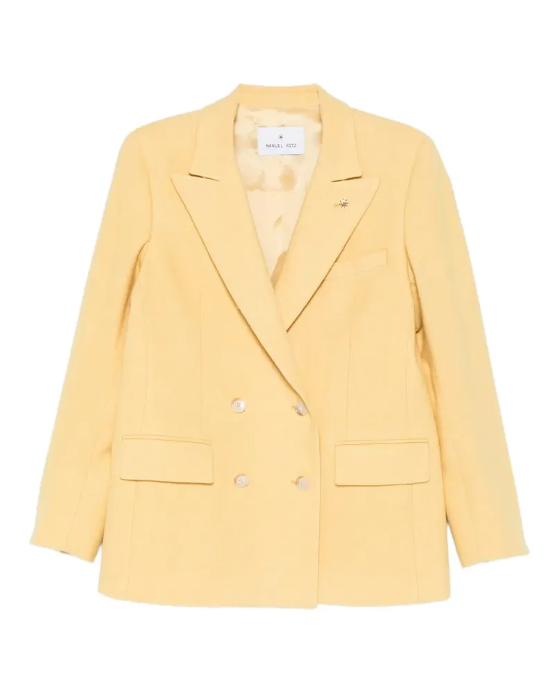 Manuel Ritz Blazer mit Zickzackmuster - Orange Orange