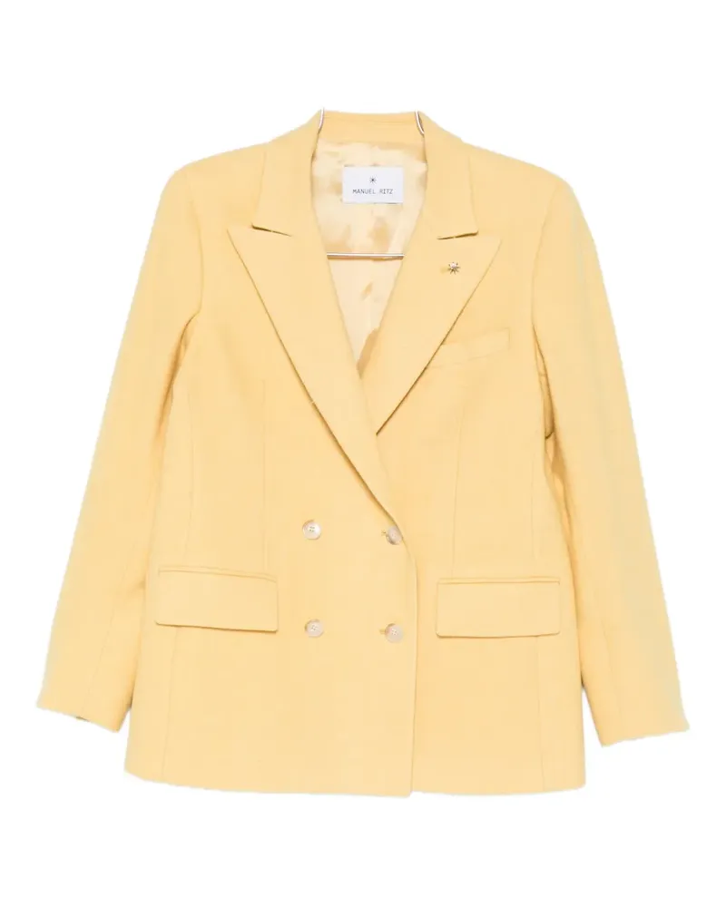 Manuel Ritz Blazer mit Zickzackmuster - Orange Orange