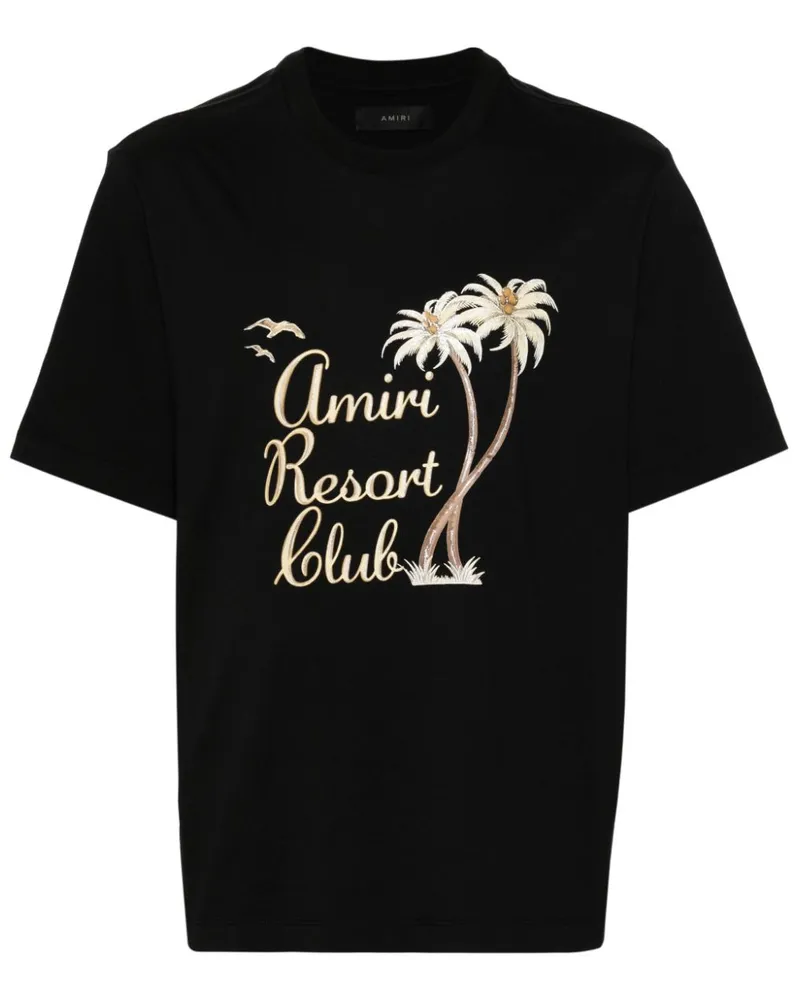 Amiri Twisted Palms T-Shirt - Schwarz Schwarz