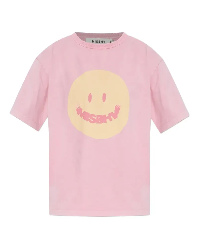 MISBHV Kurzärmeliges T-Shirt - Rosa Rosa