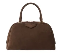 Antigona zip-up tote bag - Braun