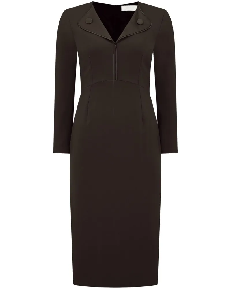 JANE Atelier Venice Midikleid - Braun Braun