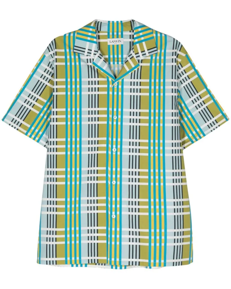 Lanvin Kariertes Hemd - Blau Blau