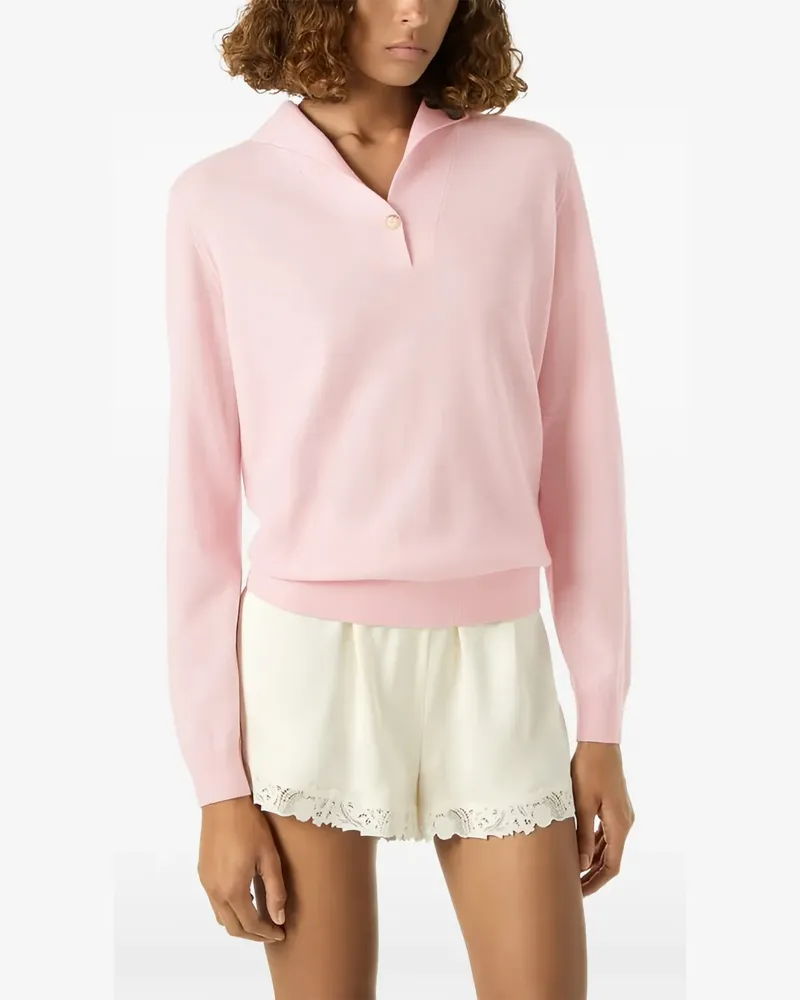 Loro Piana Sergio Pullover mit Polokragen - Rosa Rosa