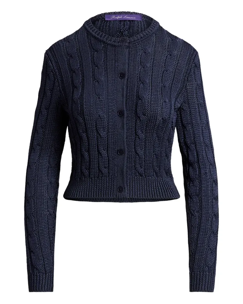 Ralph Lauren Cardigan mit Zopfmuster - Blau Blau