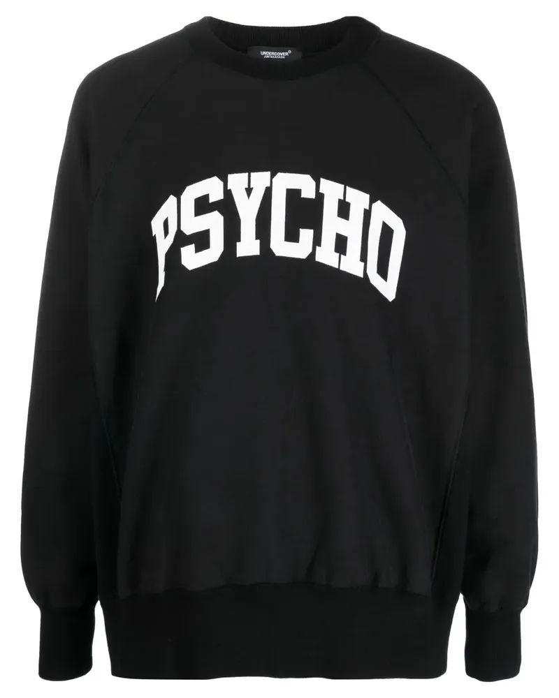 Undercover x Psycho appliqué crew-neck sweatshirt - Schwarz Schwarz