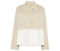 Jacke mit Batikmuster - Nude