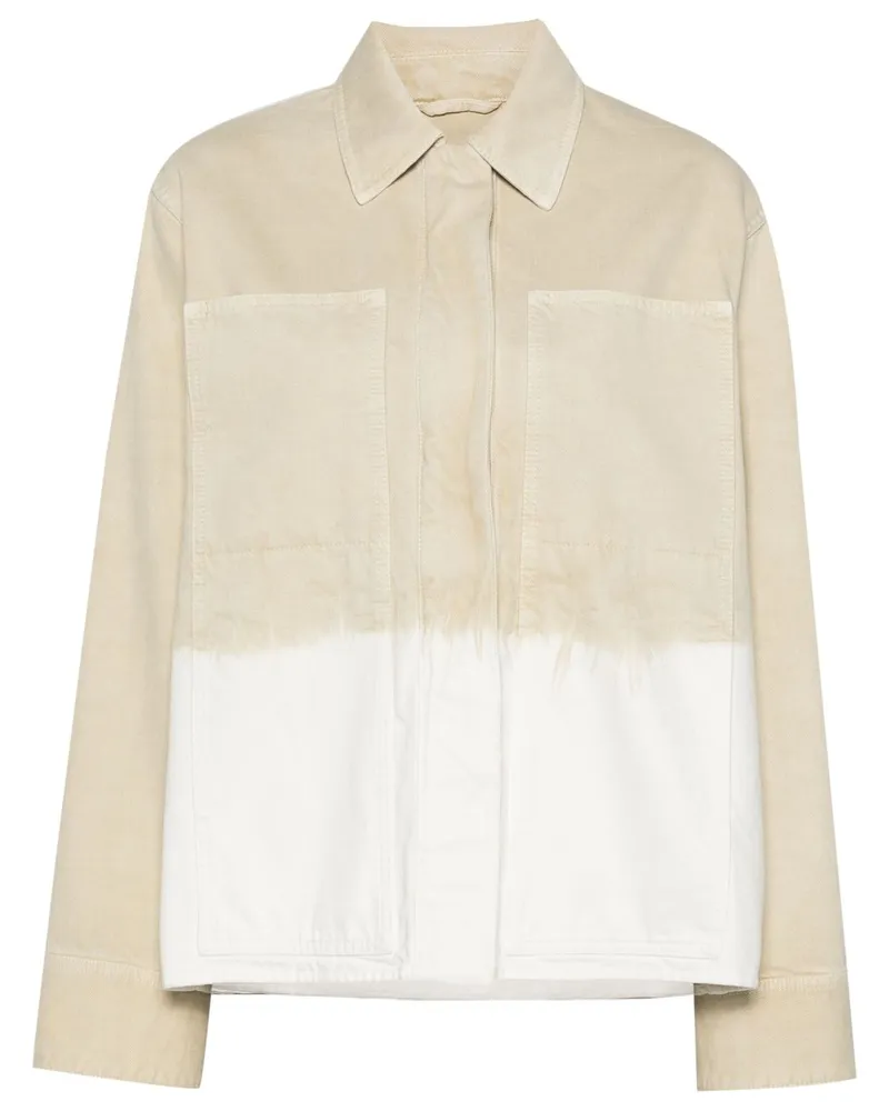 Jil Sander Jacke mit Batikmuster - Nude Nude