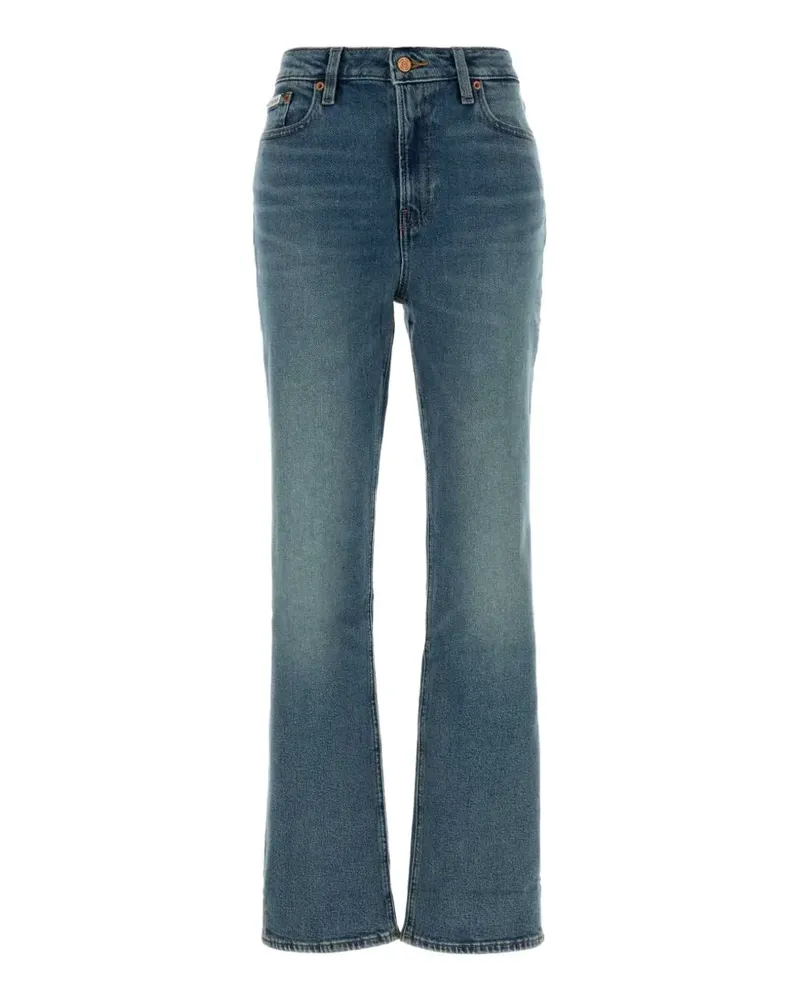 Calvin Klein faded-effect straight-leg jeans - Blau Blau