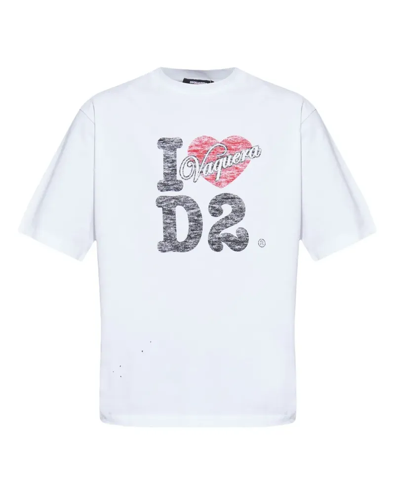 Dsquared2 x Vaquera T-Shirt - Weiß Weiß