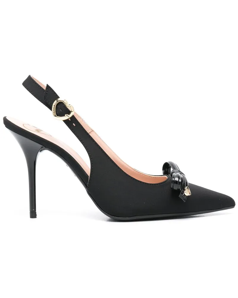 Moschino Sleek Bow Pumps 95mm - Schwarz Schwarz