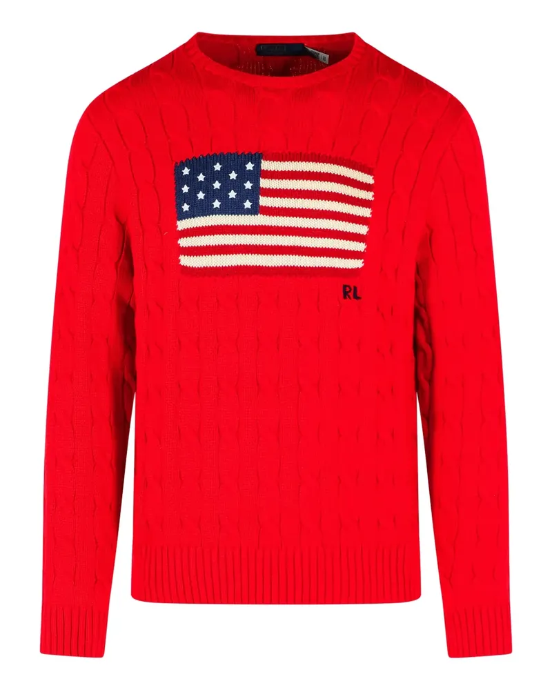 Ralph Lauren Bestickter Pullover - Rot Rot
