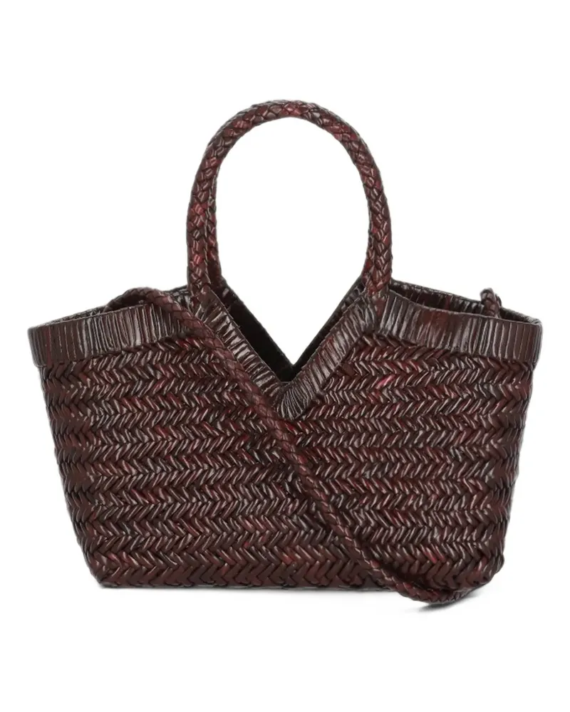 Bully Geflochtene Schultertasche - Braun Braun