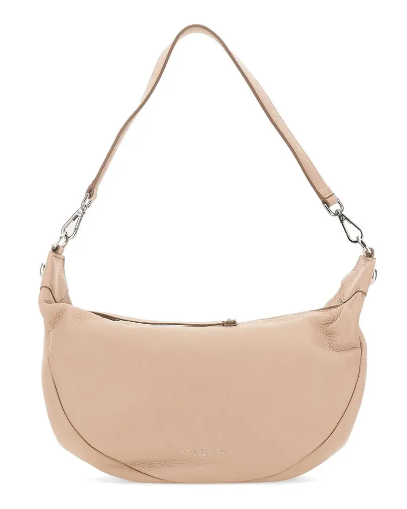 Gianni Chiarini Aisha Schultertasche aus gekörntem Leder - Nude Nude