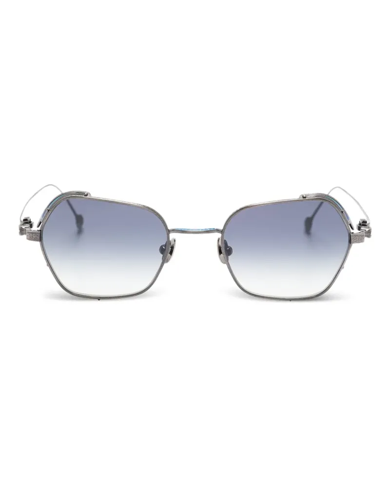 MATSUDA Sonnenbrille mit geometrischem Gestell - Grau Grau