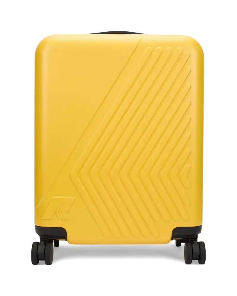 K-Way embossed logo suitcase - Gelb Gelb