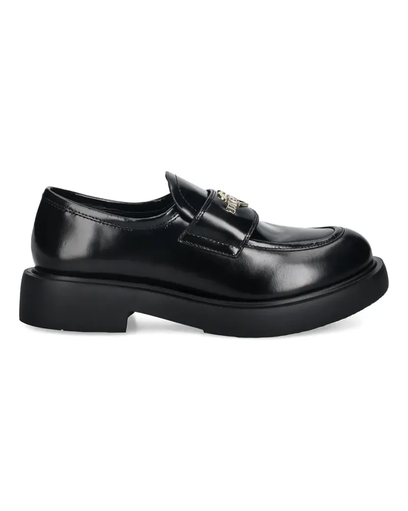 Moschino heart-detail loafers - Schwarz Schwarz