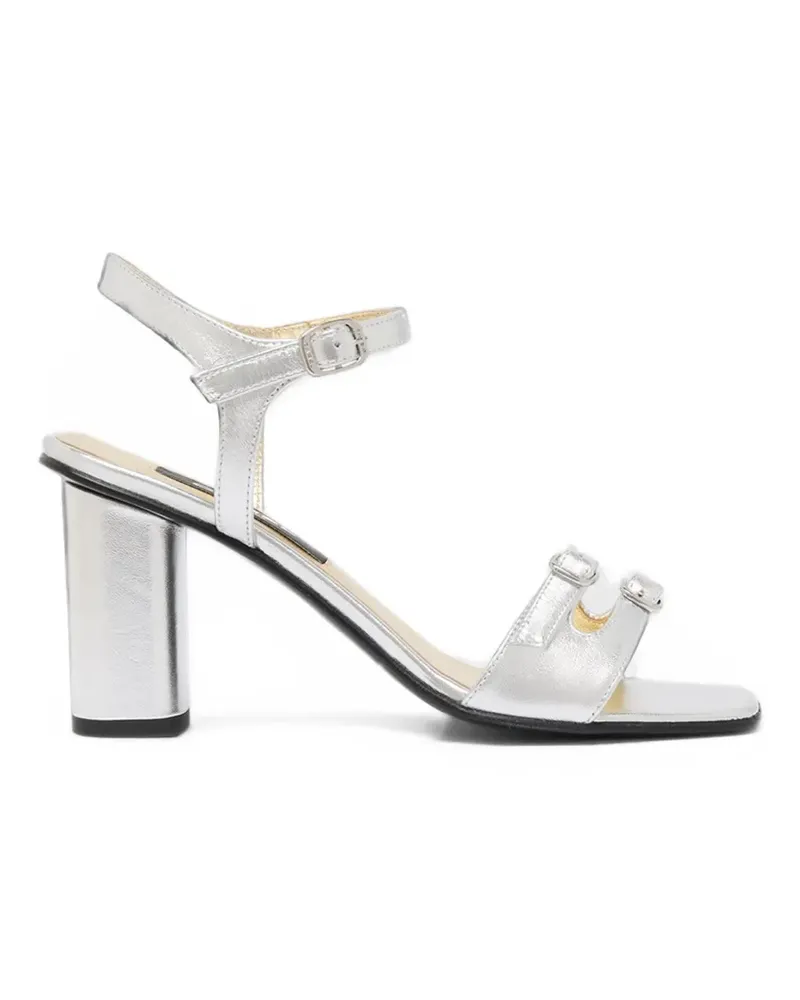 Carel Sandalen mit Blockabsatz und drei Riemen - Silber Silber