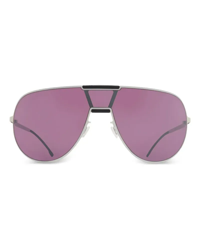 Mykita x Rimowa brow-bar sunglasses - Silber Silber