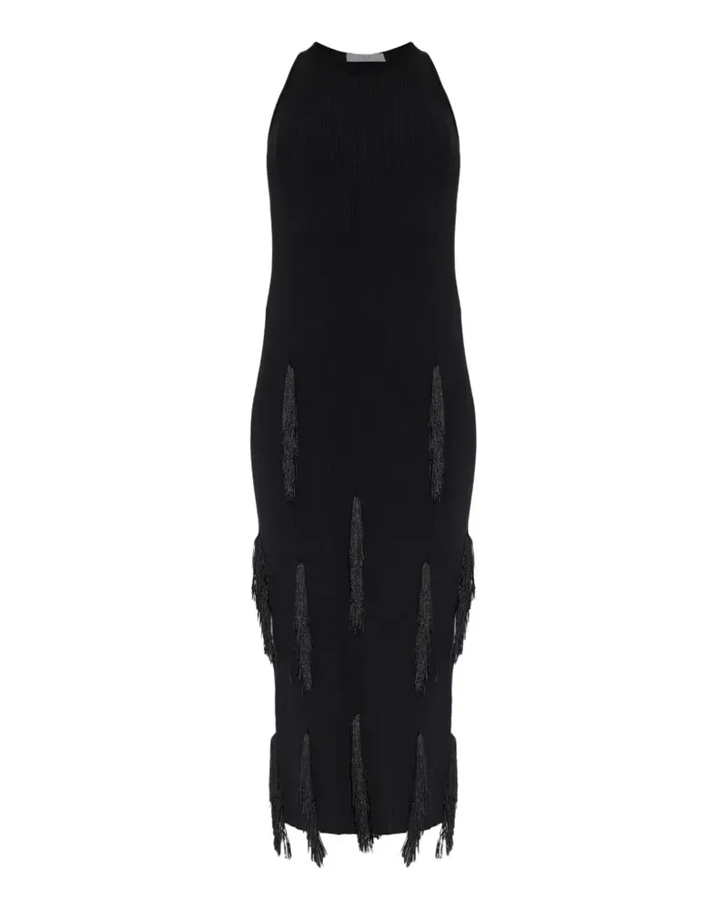IRO midi fringe dress - Schwarz Schwarz