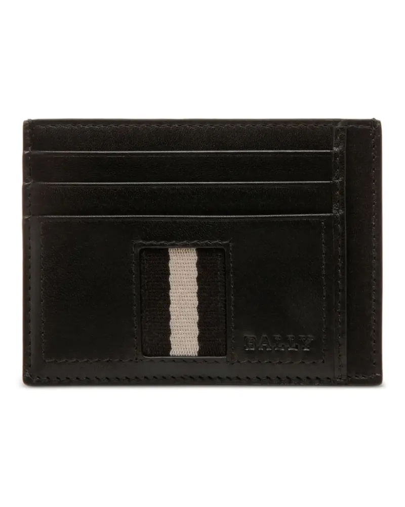 Bally Kartenetui mit Streifen - Schwarz Schwarz