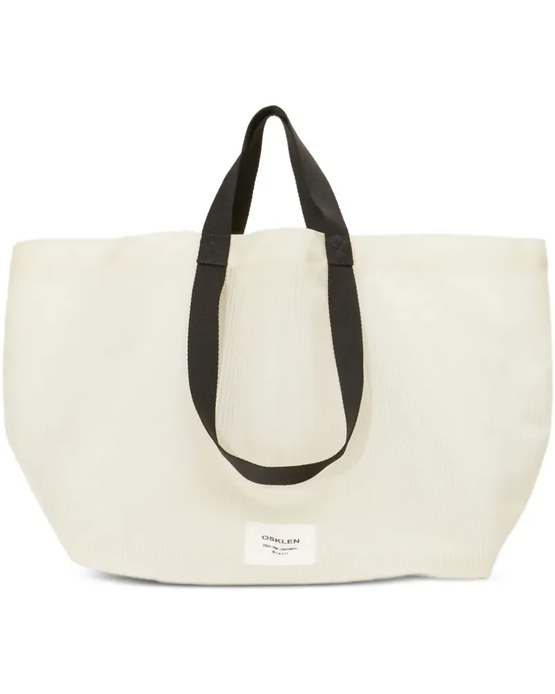 Osklen Shopper mit Logo-Patch - Weiß Weiß