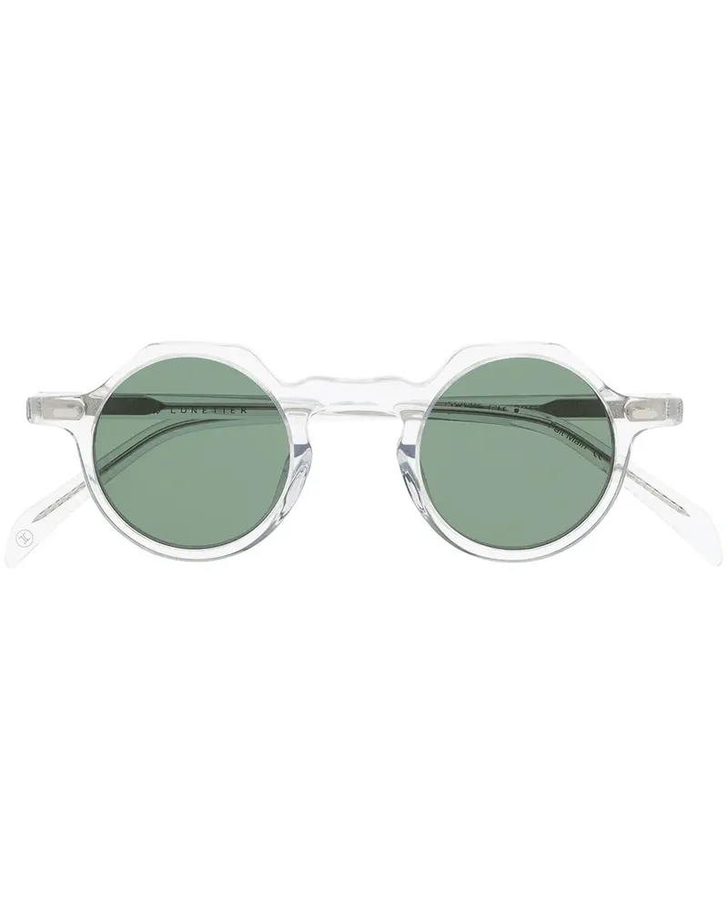 Lesca Runde Yoga Brille - Weiß Weiß