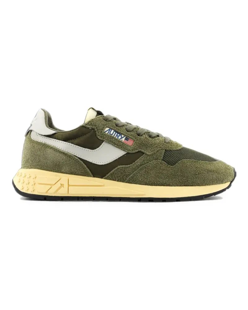 AUTRY Reelwind Low-Top-Sneakers mit Logo-Patch - Grün Grün