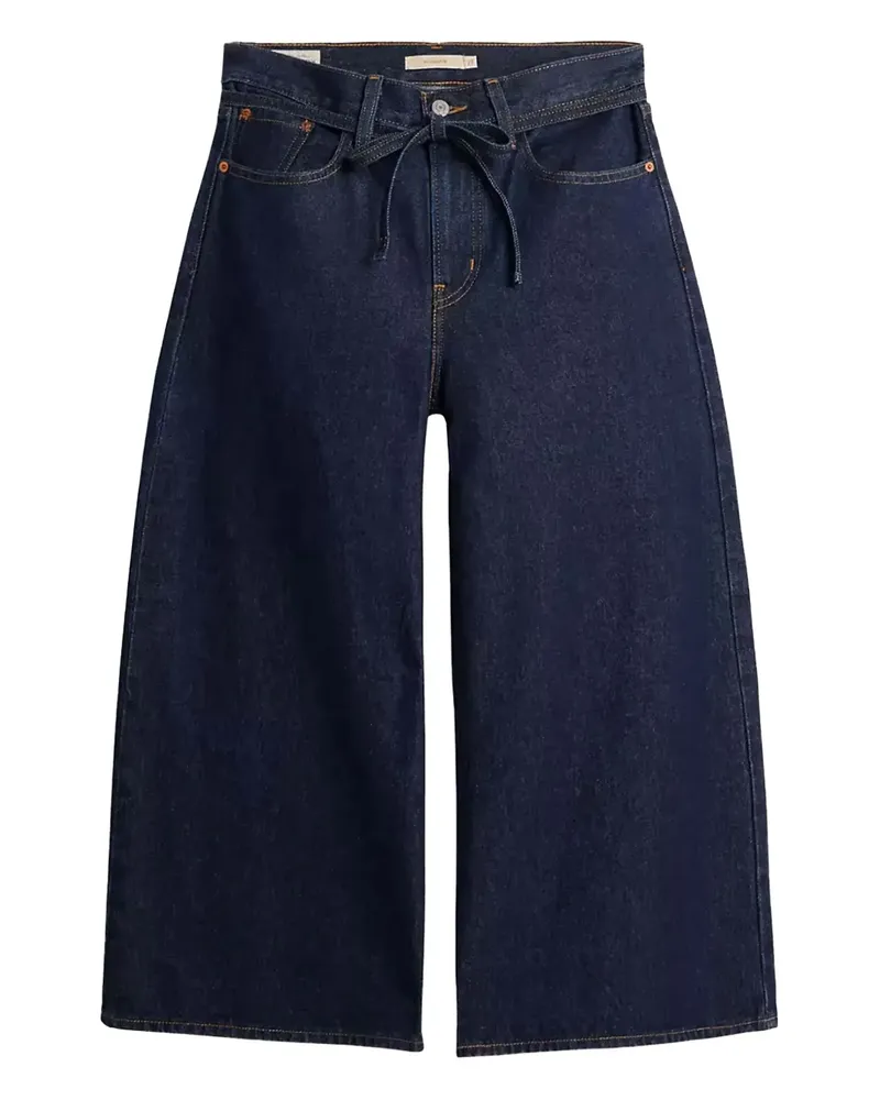 Levi's Cropped-Jeans mit Bindegürtel - Blau Blau