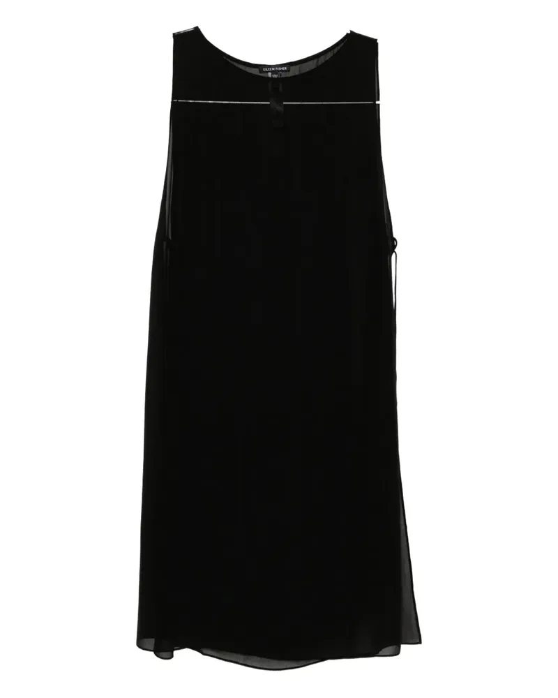 Eileen Fisher silk poncho - Schwarz Schwarz