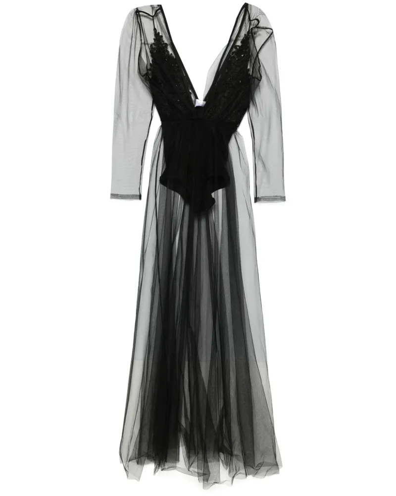 ALCHEMY x Lia Aram Maxikleid - Schwarz Schwarz