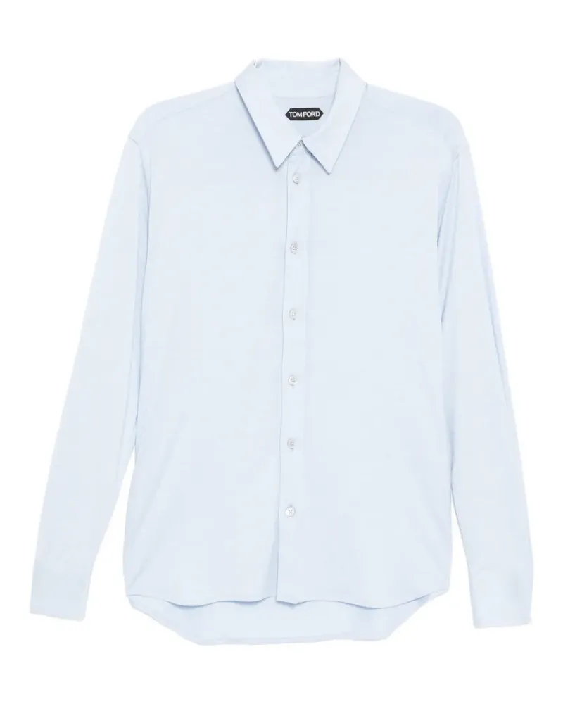 Tom Ford classic collar long-sleeve shirt - Blau Blau