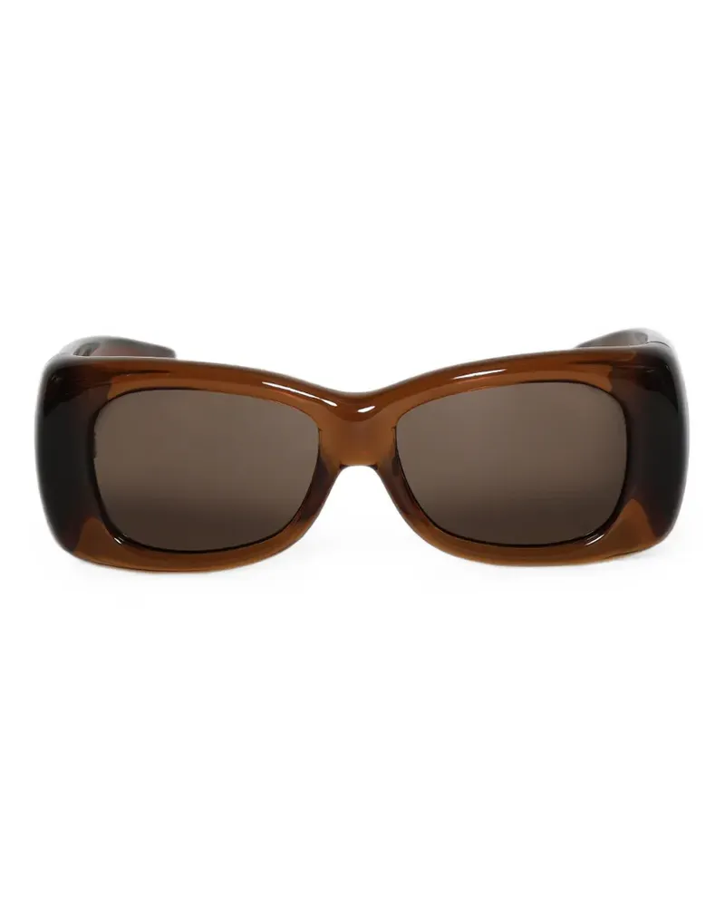 Saint Laurent Howl Sonnenbrille mit eckigem Gestell - Braun Braun