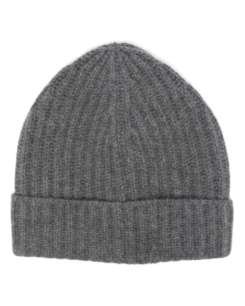 Malo Beanie aus Kaschmir - Grau Grau